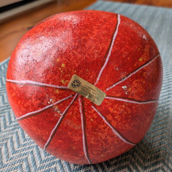 Hand Painted Festive Fall Gourd - Picture 4 of 6